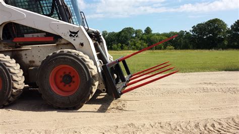 skid steer round bale spear